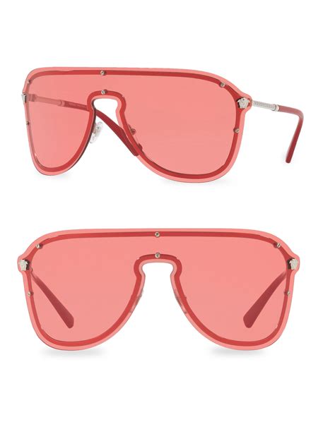 versace square glasses|Versace shield sunglasses women.